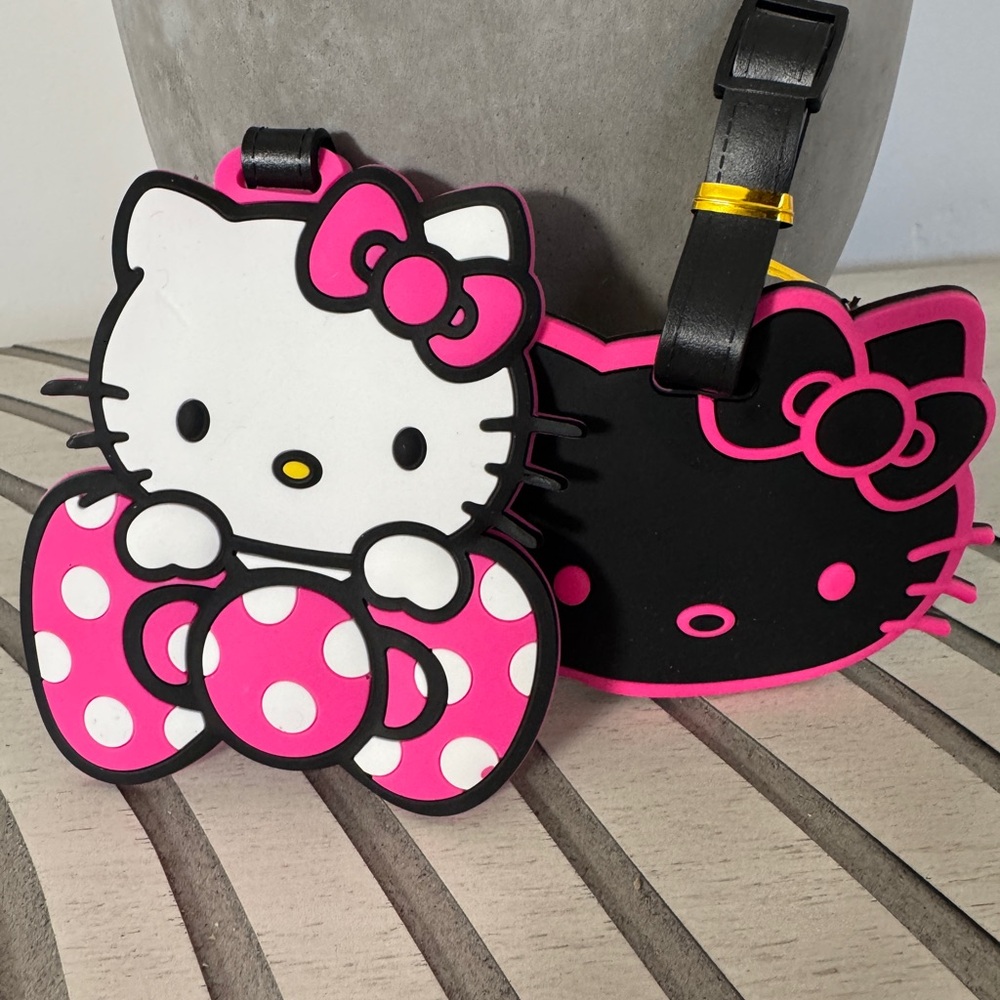 Hello Kitty Polka Dot Pink and Black Bag Accessory